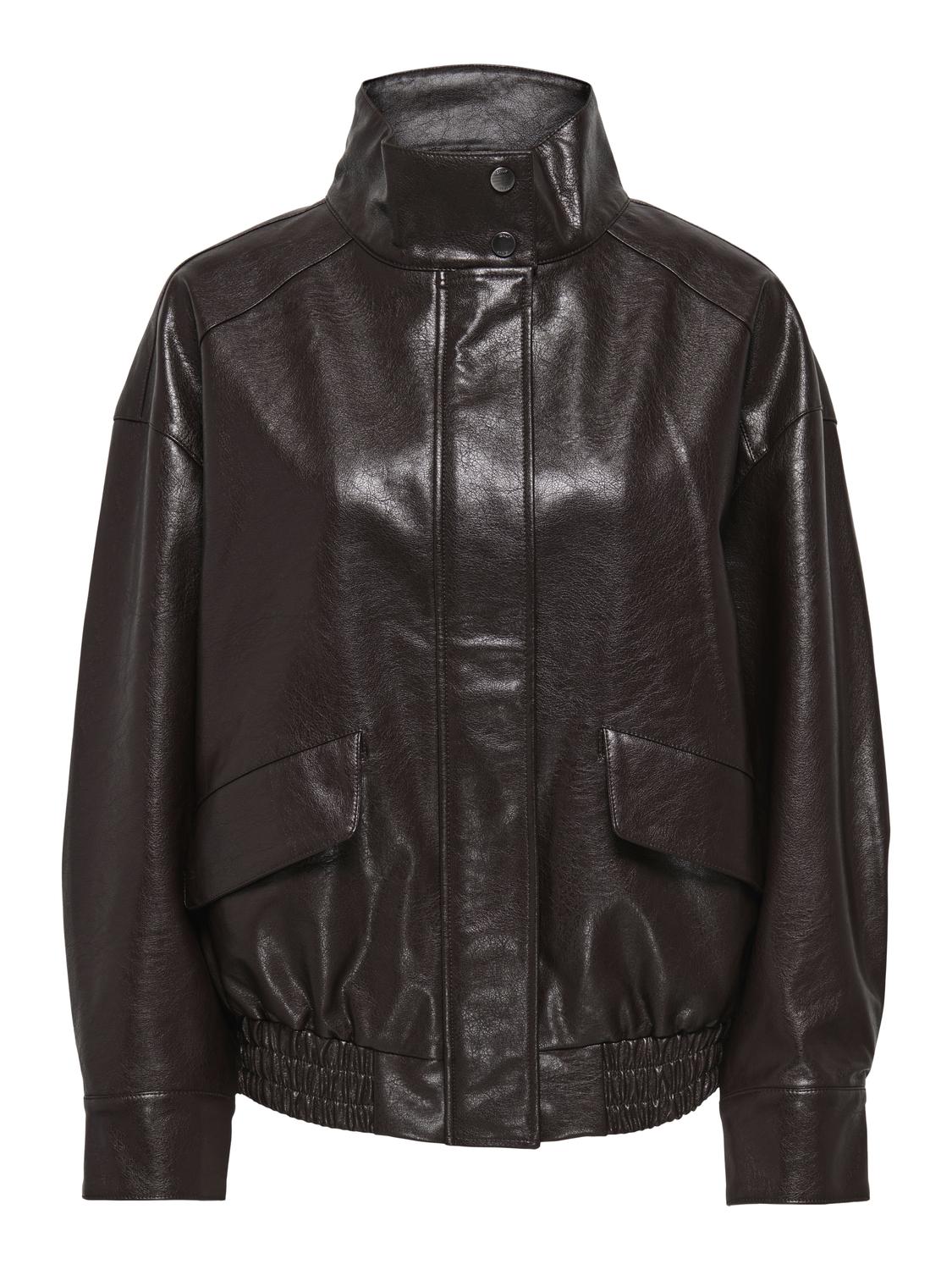 ONLJULIA FAUX LEATHER OVZ. BOMBER OTW - 3