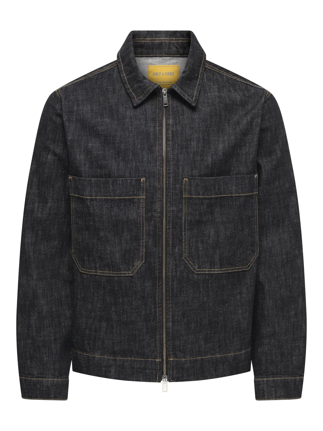 ONSCASSEL BLK RINSE 8542 DOT DNM JACKET - 3