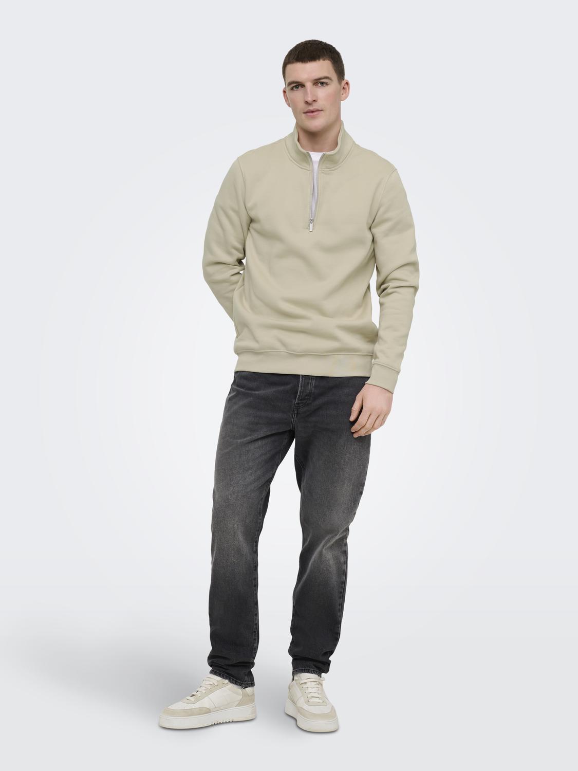 ONSCONNOR REG HALF ZIP SWEAT NOOS - 6