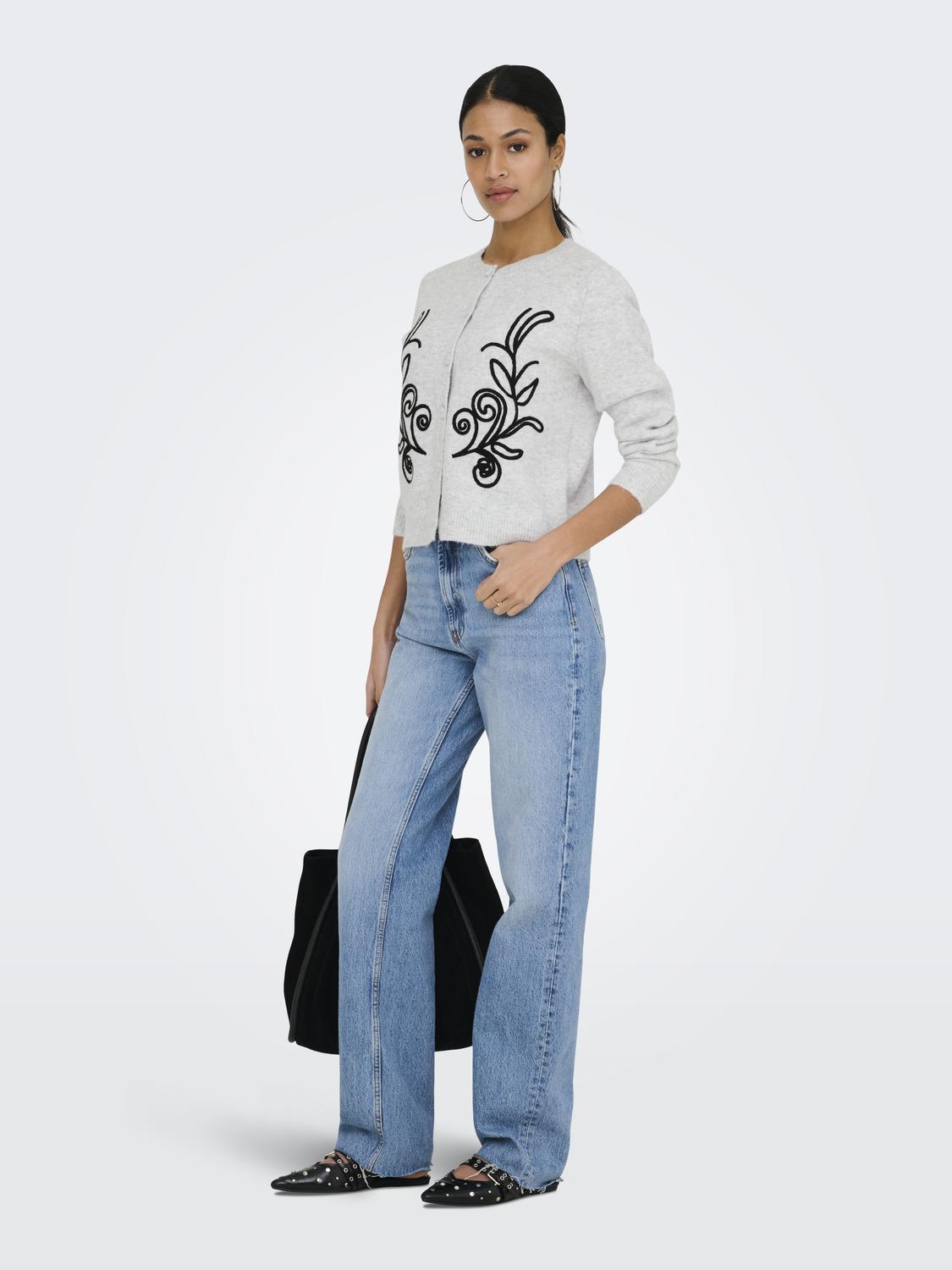JDYJELLA L/S EMB CARDIGAN KNT - 6