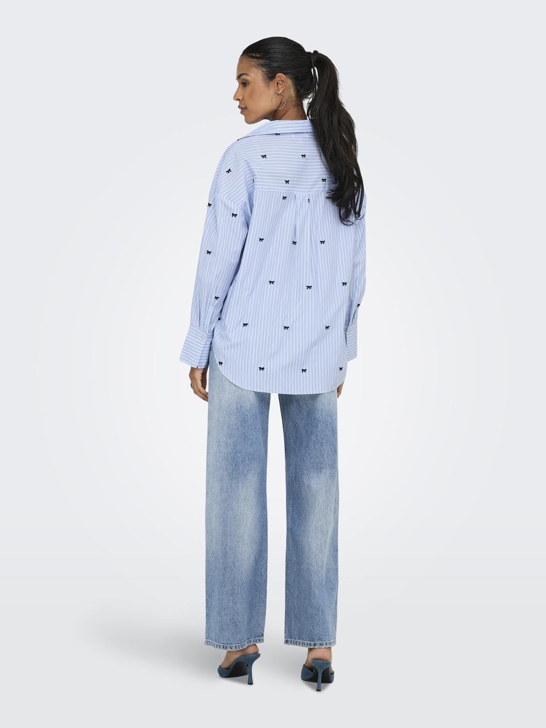ONLOREGON ZEIDI LS BOW SHIRT NOOS WVN - 2