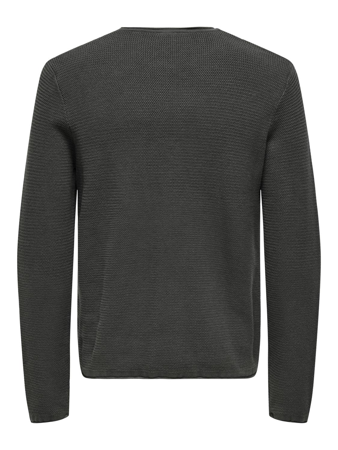 ONSERIC REG 12 STRUC CREW KNIT NOOS