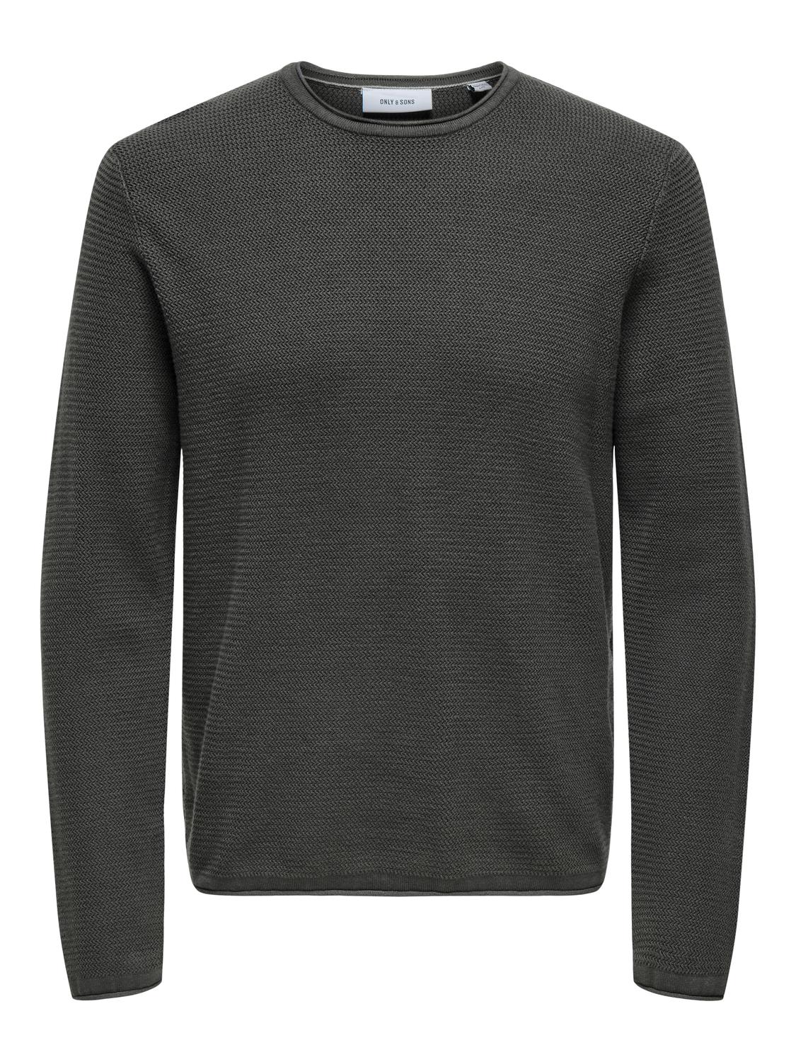 ONSERIC REG 12 STRUC CREW KNIT NOOS
