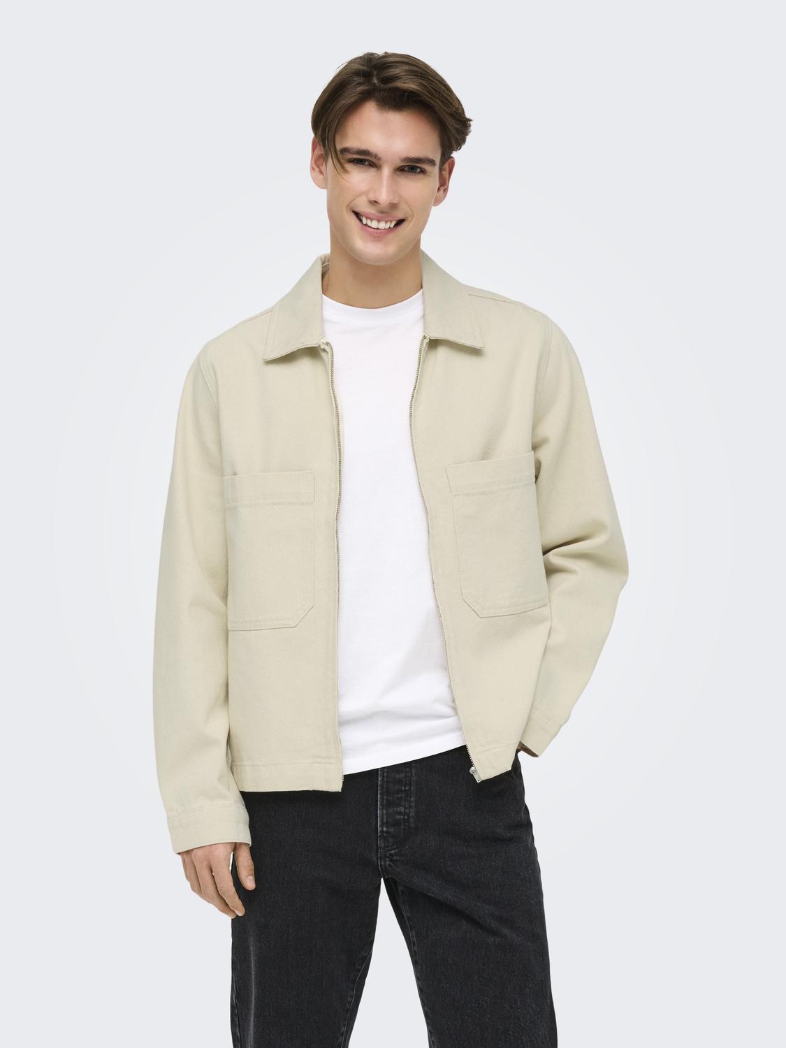 ONSCASSEL PIM ECRU 5559 DNM JACKET NOOS