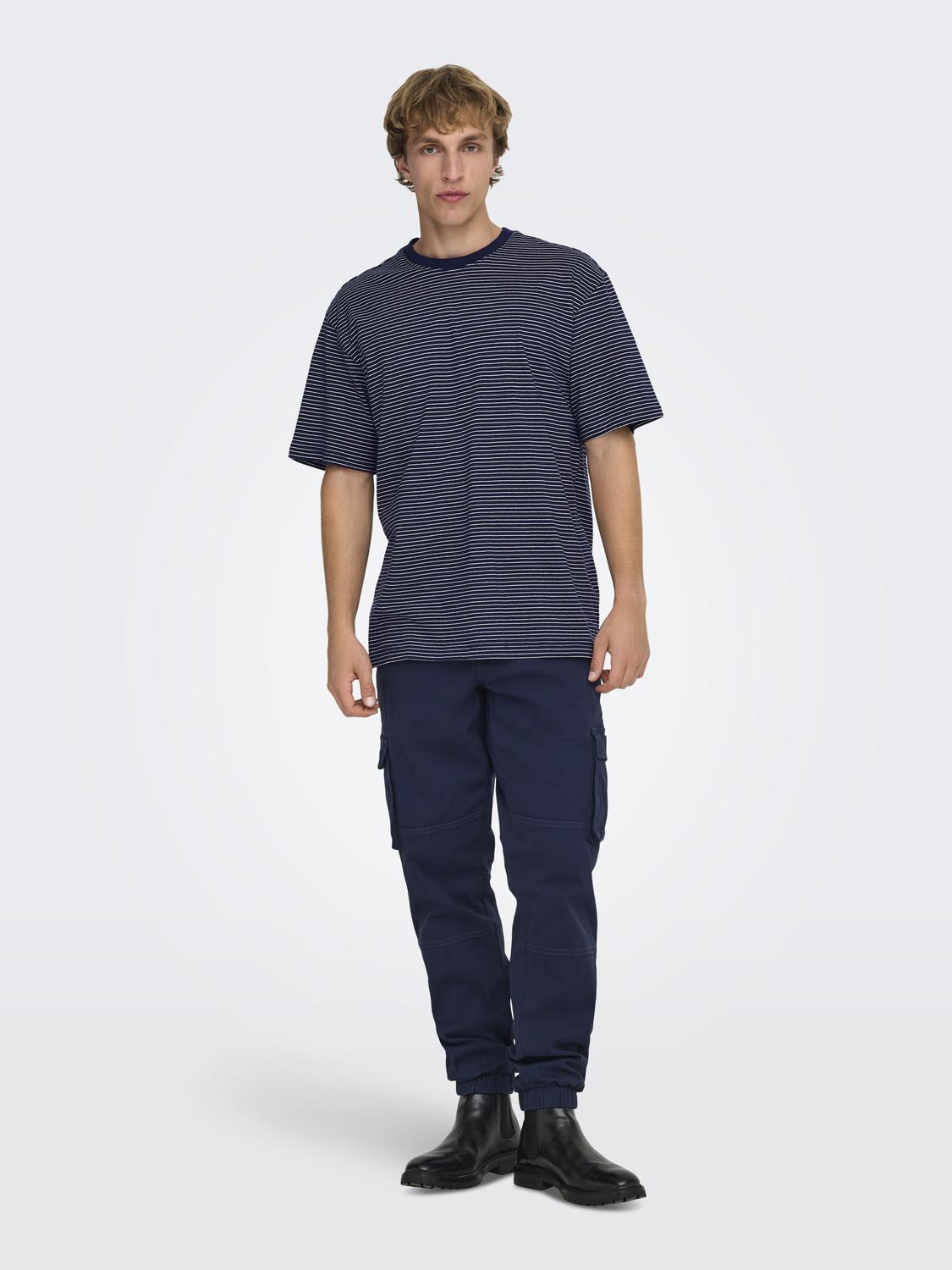 ONSFRED LIFE RLX SS STRIPE TEE NOOS - 6