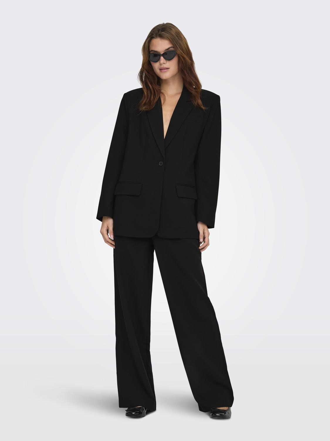 ONLLINDA-RAVEN HW STR PANTS TLR - 5