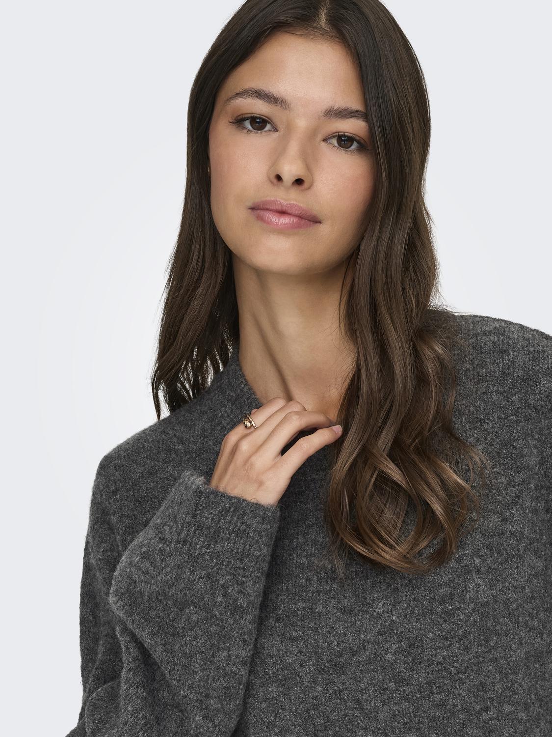 JDYANDREA L/S FRINGE PULLOVER KNT - 5