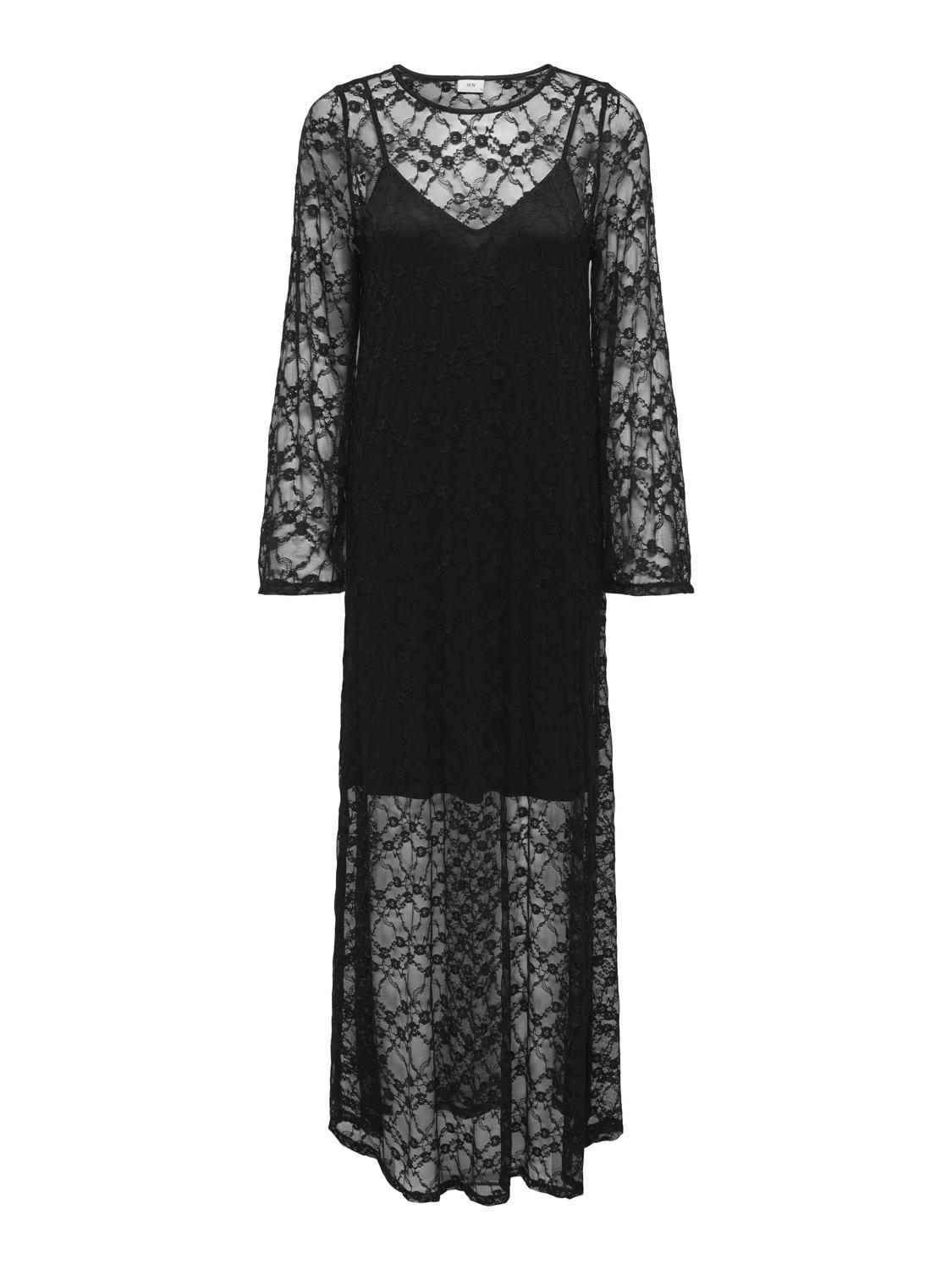 JDYSILVIA L/S LACE MAXI DRESS JRS - 3