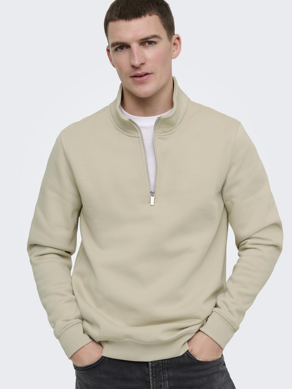 ONSCONNOR REG HALF ZIP SWEAT NOOS - 4