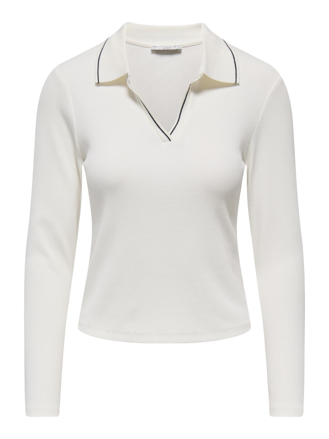 PGALVA L/S POLO TOP JRS