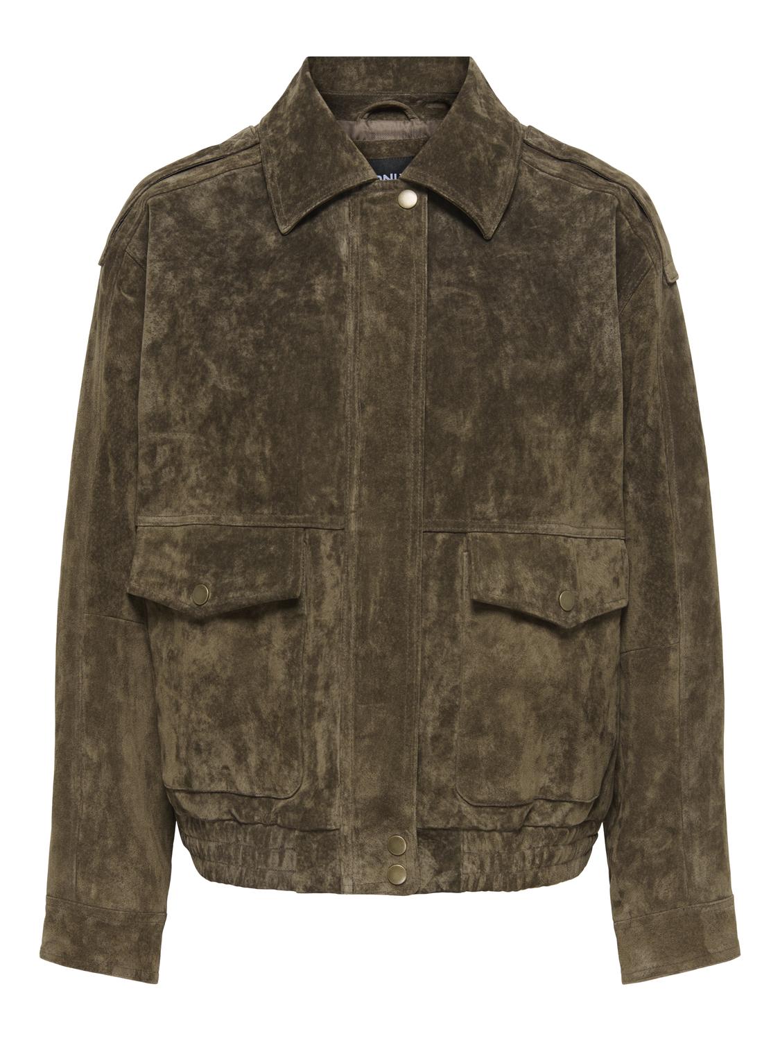 ONLISLA REAL SUEDE BOMBER JACKET OTW