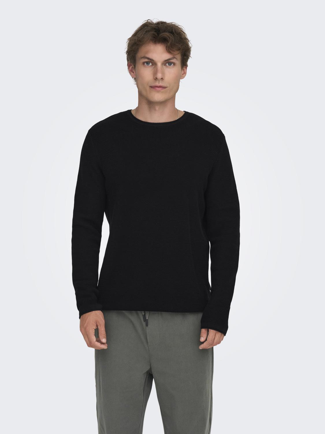 ONSERIC REG 12 STRUC CREW KNIT NOOS