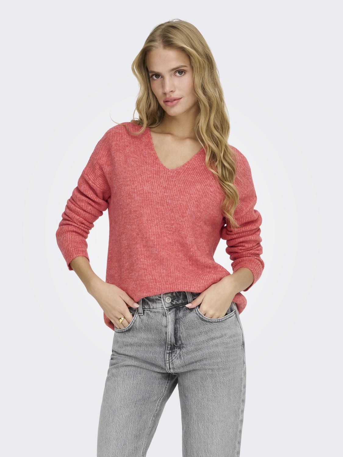 ONLCAMILLA V-NECK L/S PULLOVER KNT NOOS