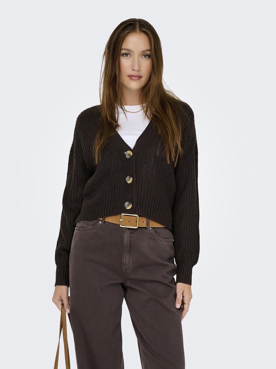 ONLCAROL Gerippte Strickjacke