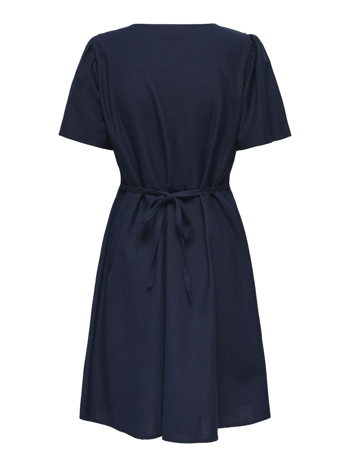 ONLVITA Regular Fit Kleid mit Cutline an der Taille und Volumenärmeln - 7