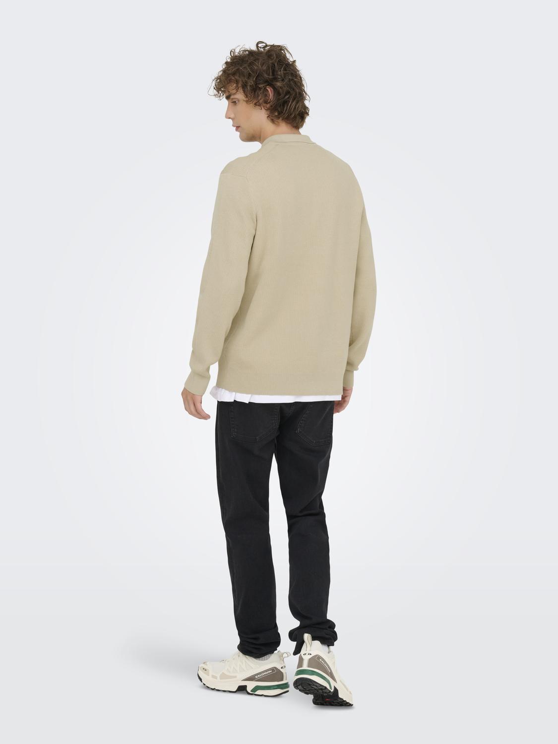 ONSPHIL REG 12 HALF ZIP POLO KNIT - 2