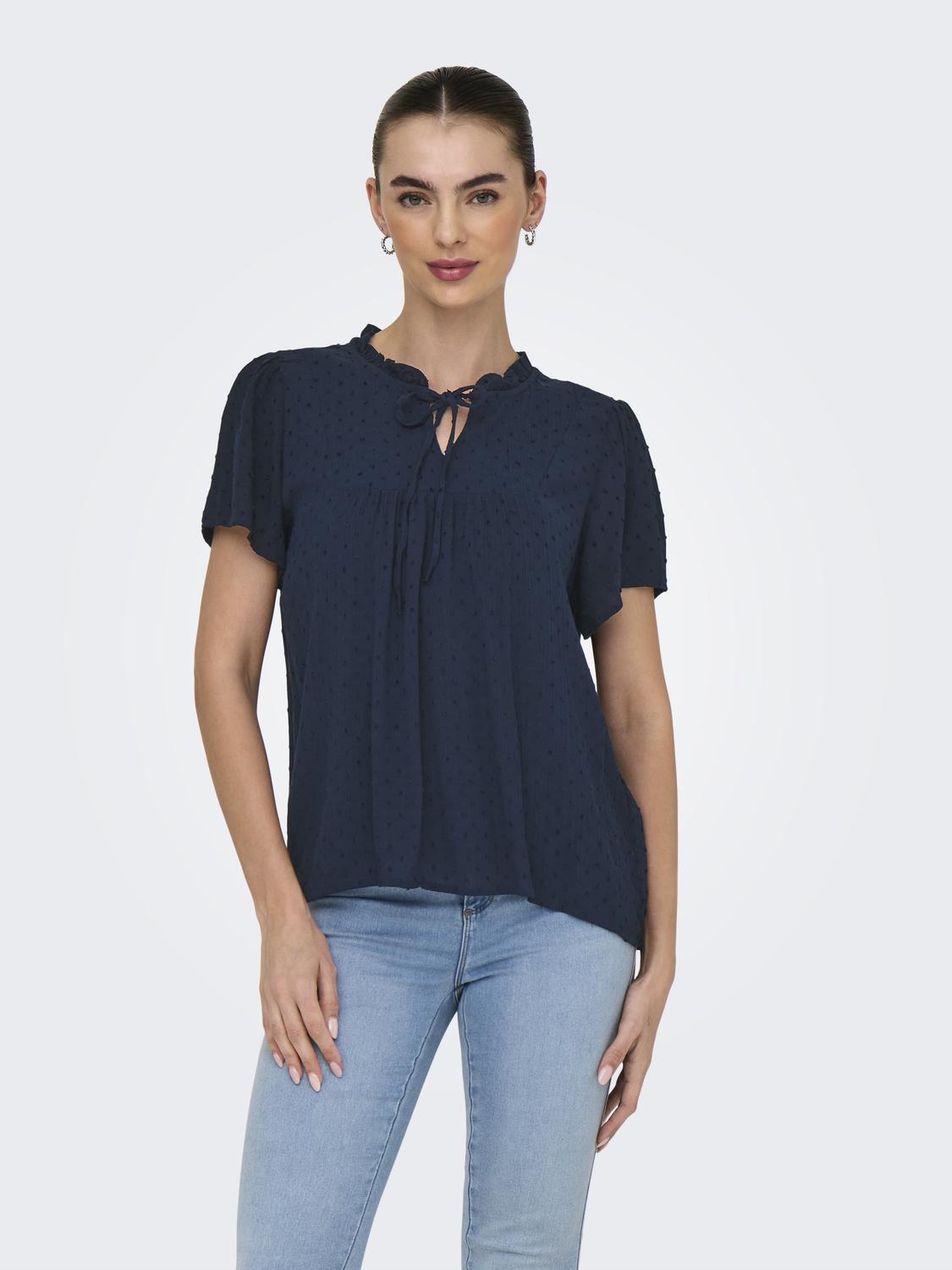 JDYLIMA LIFE S/S TOP WVN NOOS