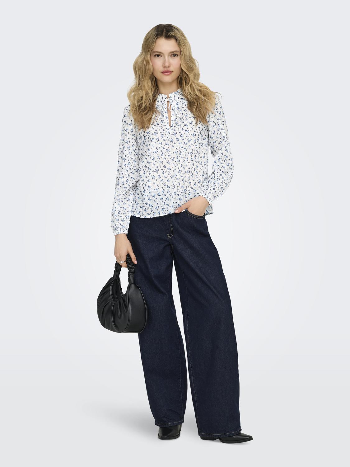 ONLROANNE L/S TOP WVN NOOS