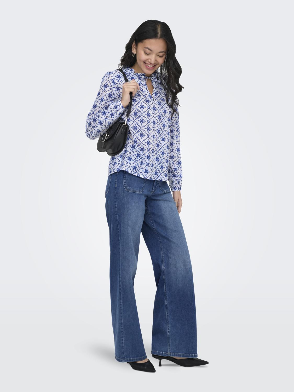 ONLROANNE L/S TOP WVN NOOS - 6