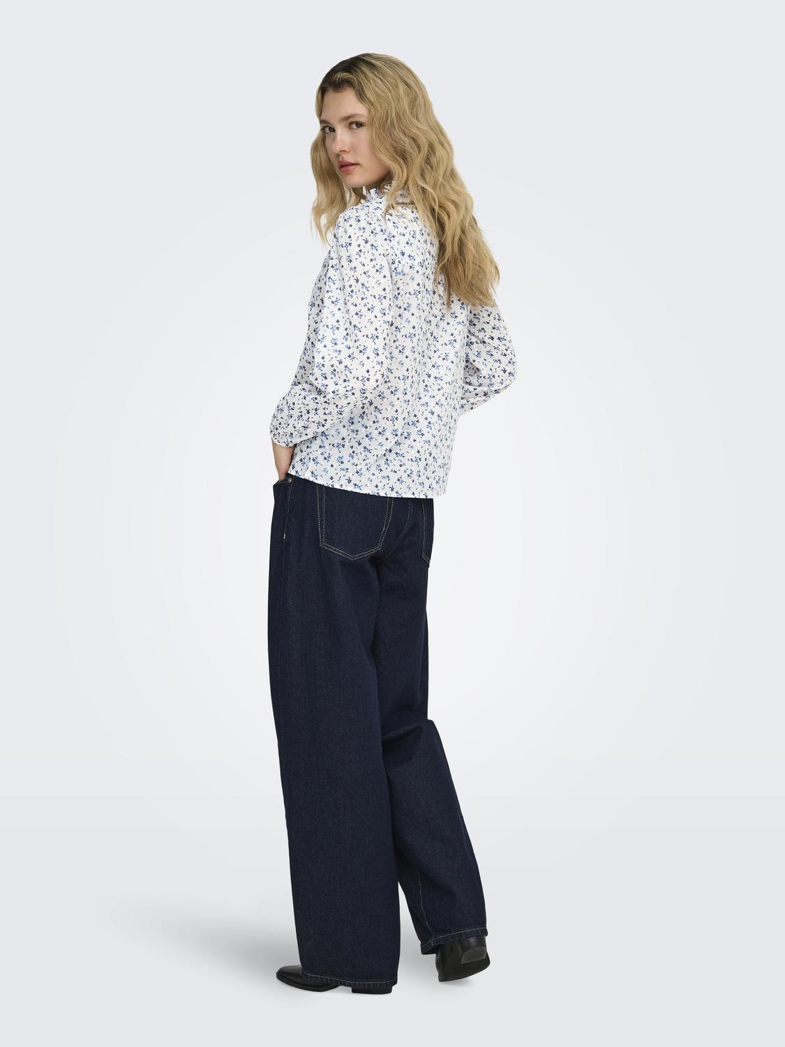 ONLROANNE L/S TOP WVN NOOS
