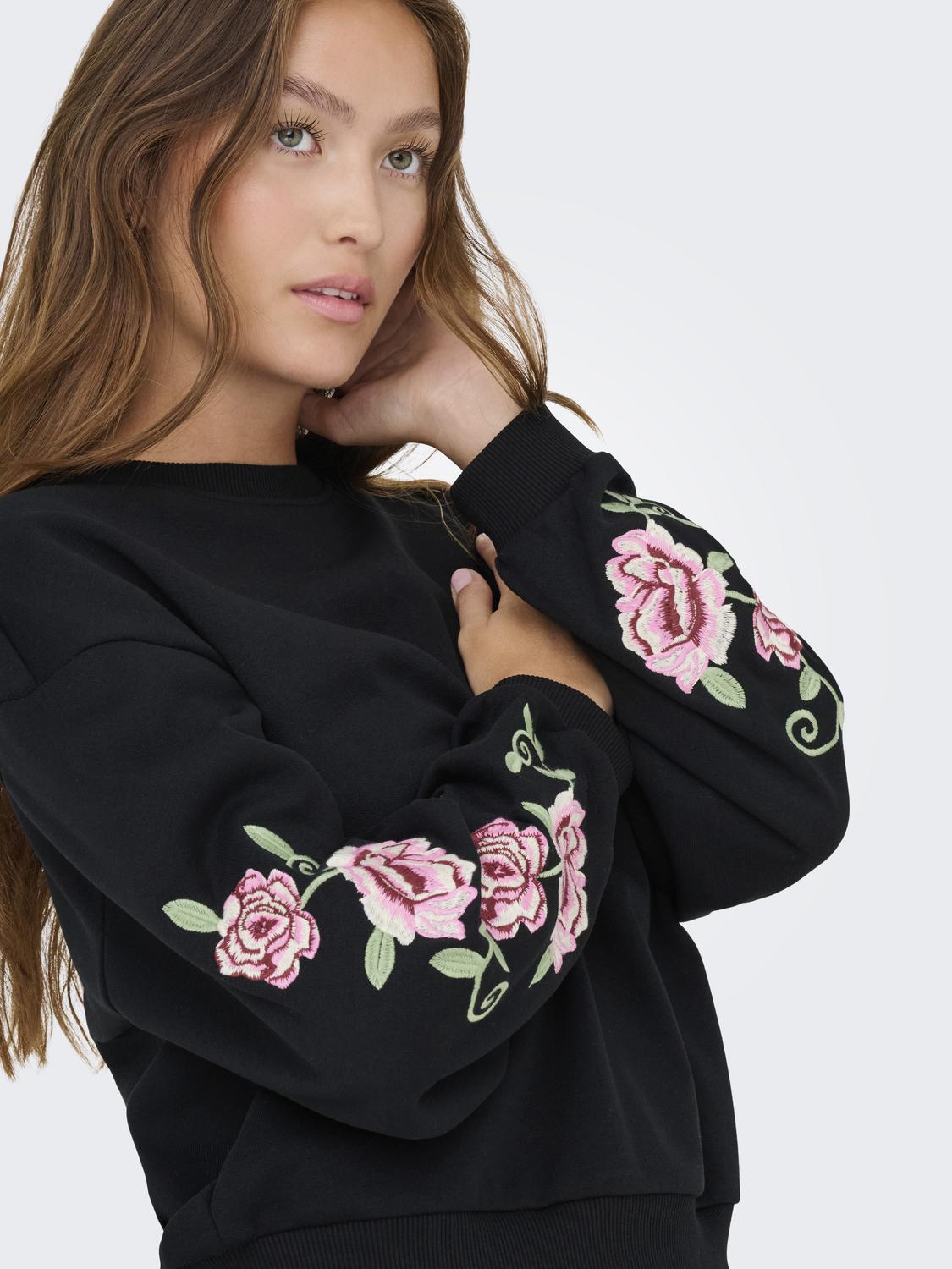 ONLBROOKLYN L/S EMBROIDERY BOX SWT