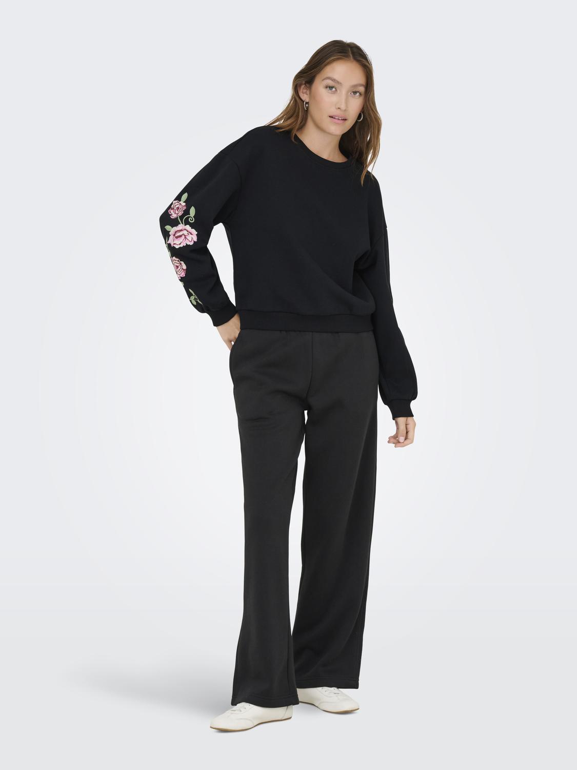 ONLBROOKLYN L/S EMBROIDERY BOX SWT