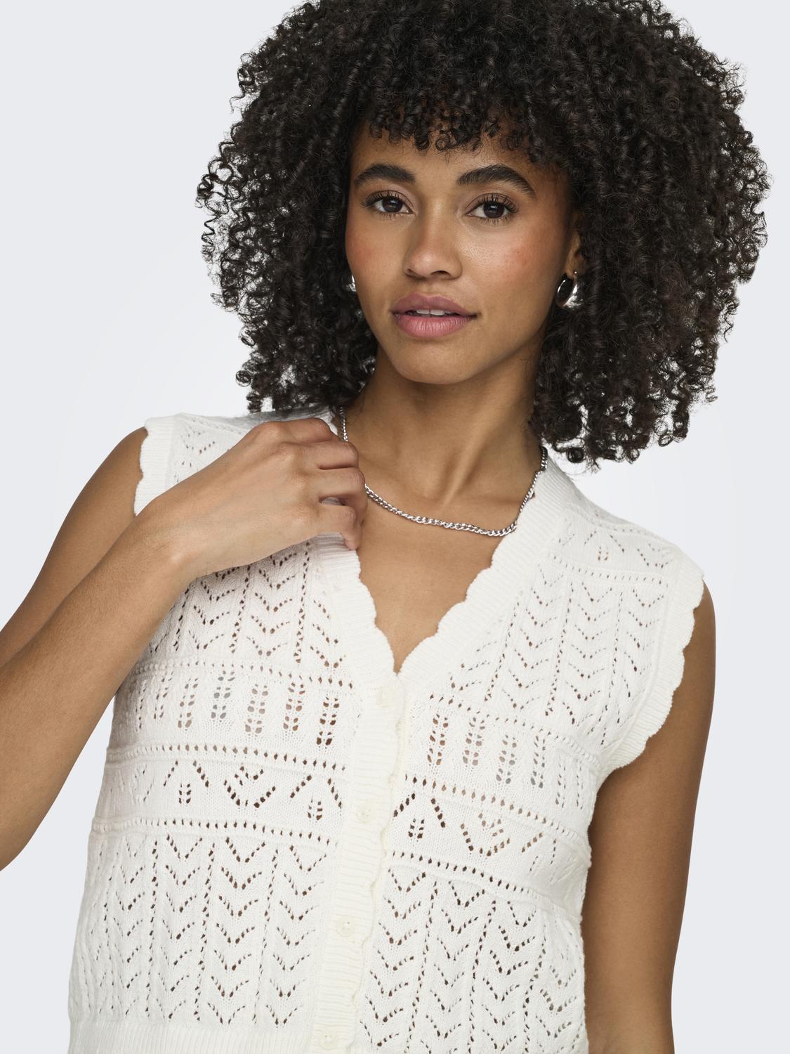 ONLIRINA Cardigan med V-hals og ribkant til forår/sommer