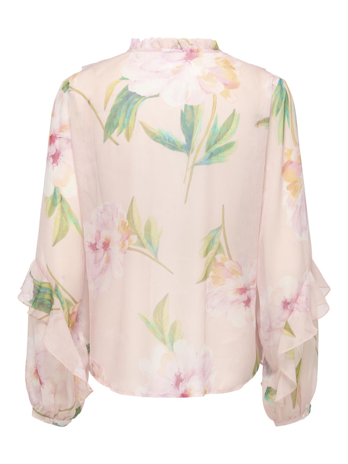 STURAKAS L/S AOP FLOUNCE TOP WVN - 3