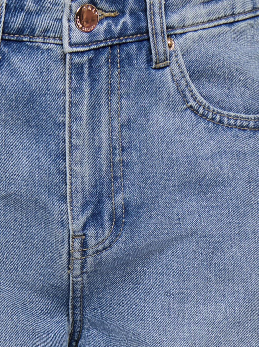 ONLPHINE Regular Fit denimshorts med knappefeste og frontlommer - 5