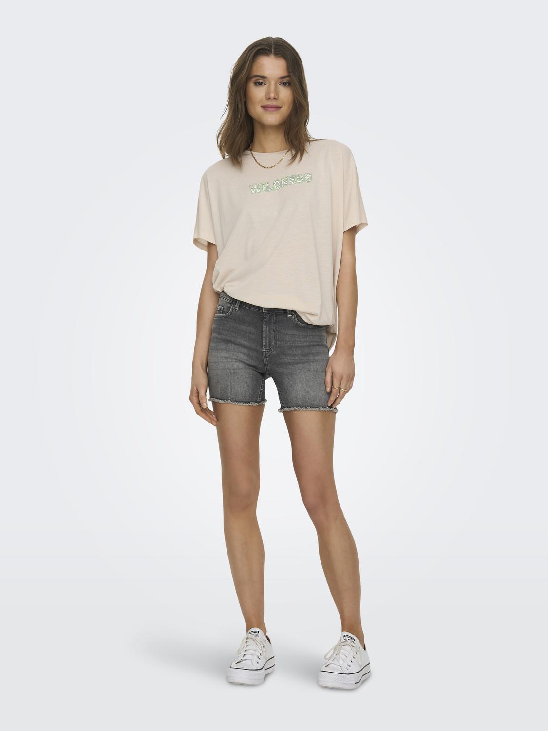 ONLBLUSH Korte denimshorts - 6