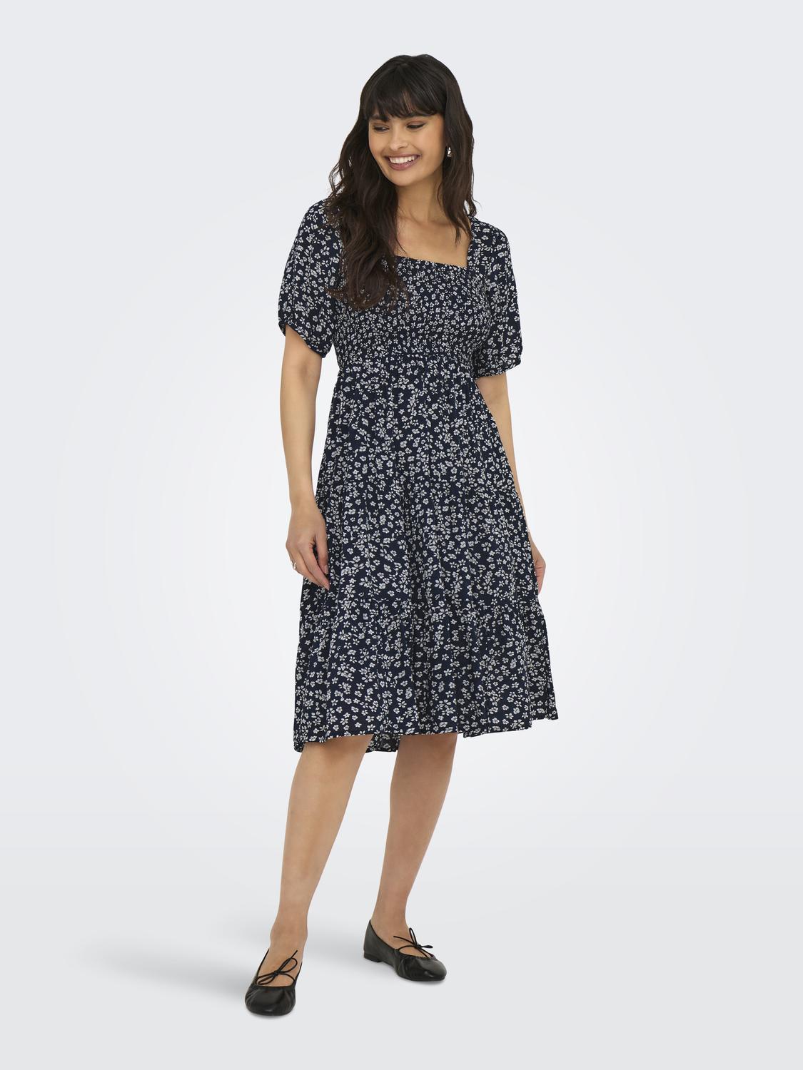 ONLSTAR Gesmoktes Kleid aus Viskose