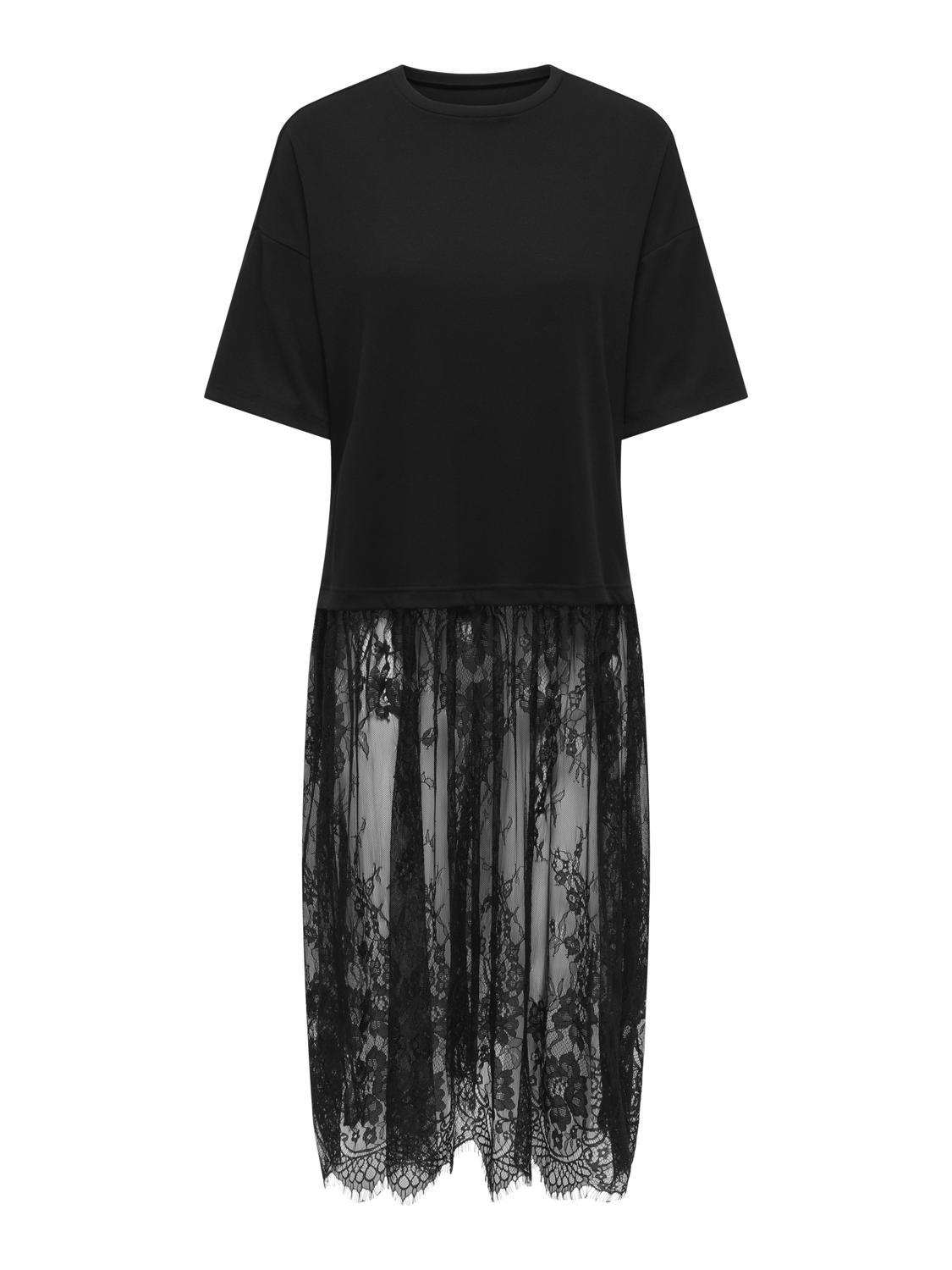 ONLTAHLIA S/S LACE DRESS TOP JRS - 3