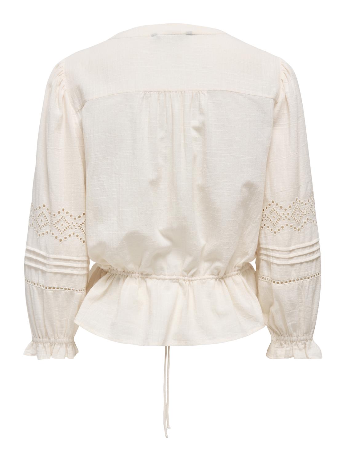 PGZINA 3/4 V-NECK SHIRT WVN - 2