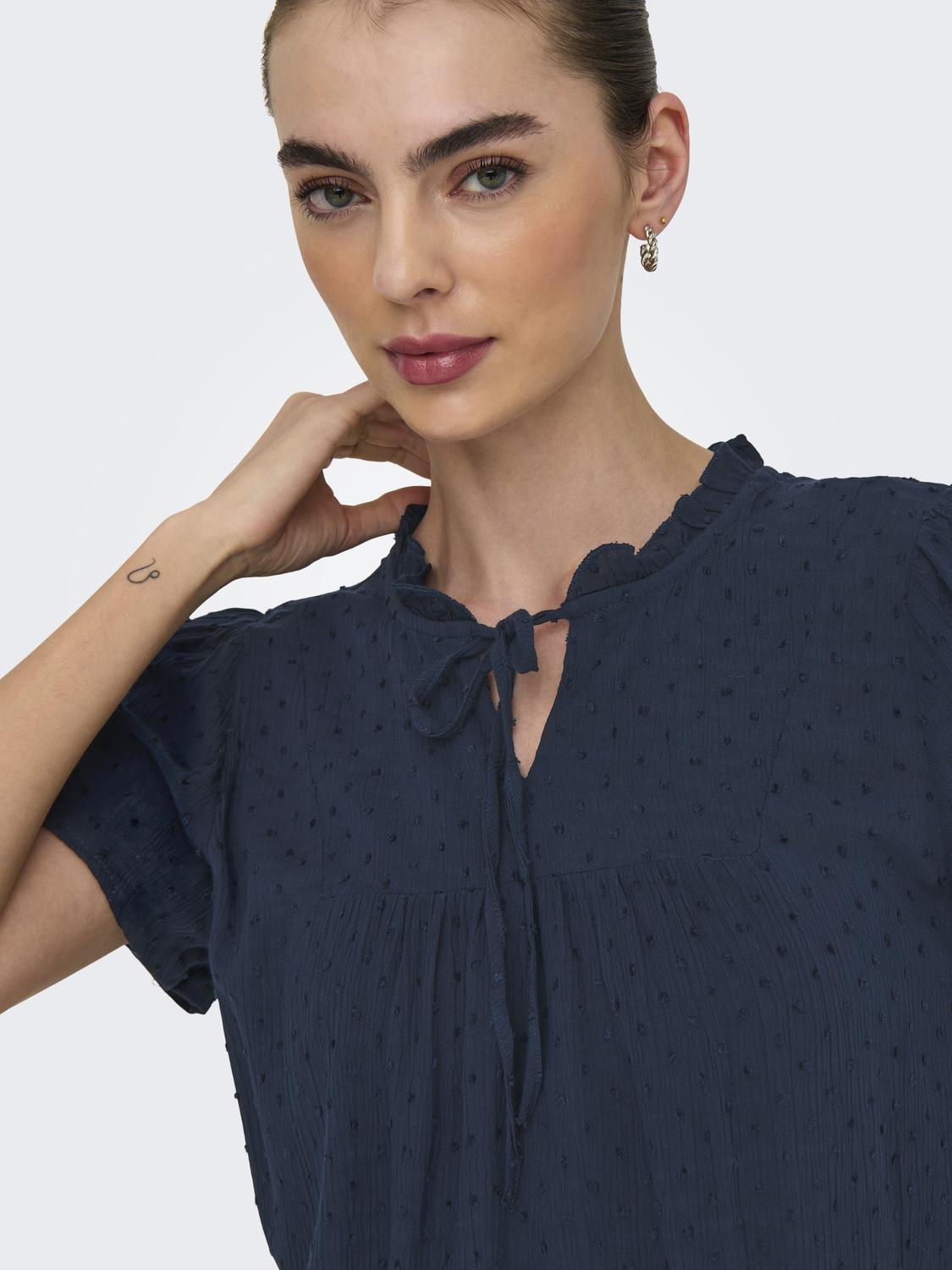 JDYLIMA LIFE S/S TOP WVN NOOS