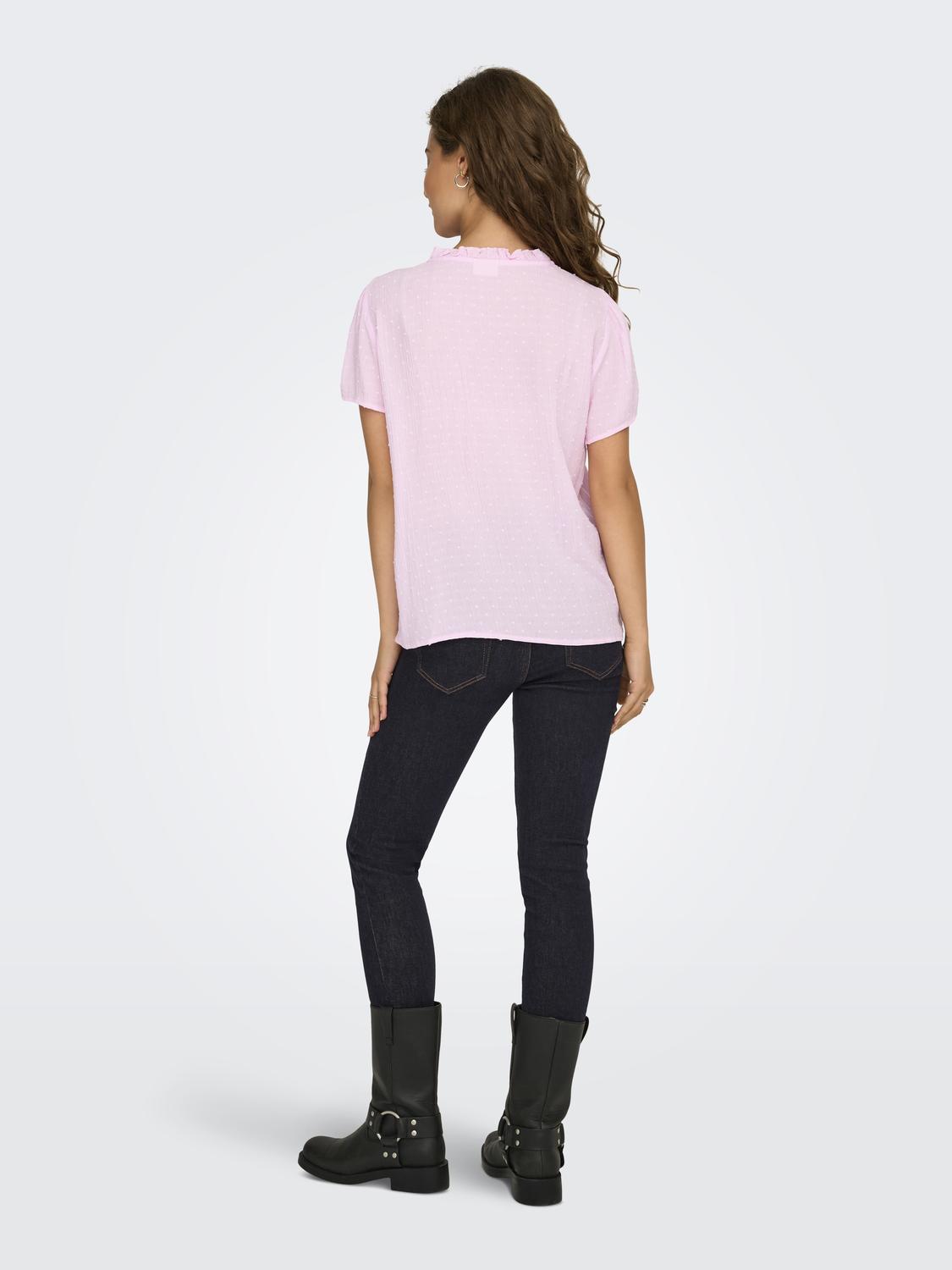 JDYLIMA LIFE S/S TOP WVN NOOS