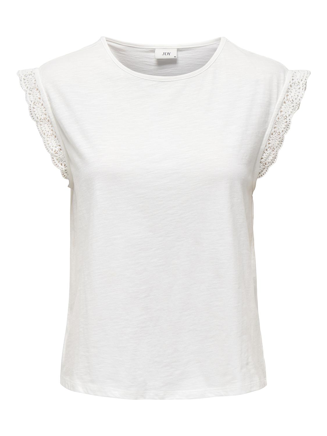 JDYSALVA LIFE S/L CROCHET TOP JRS NOOS