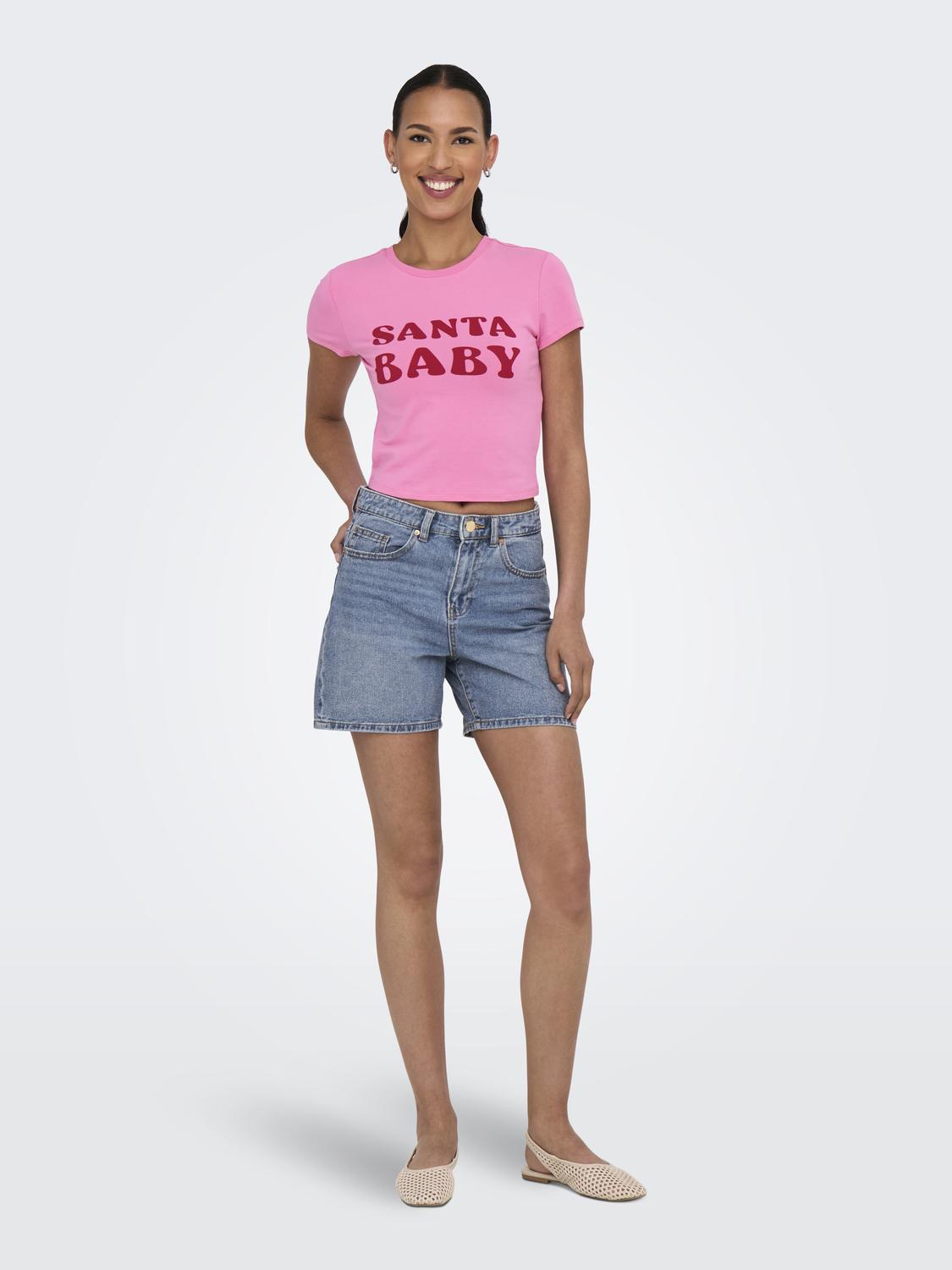 ONLPHINE Regular Fit denimshorts med knappefeste og frontlommer - 6