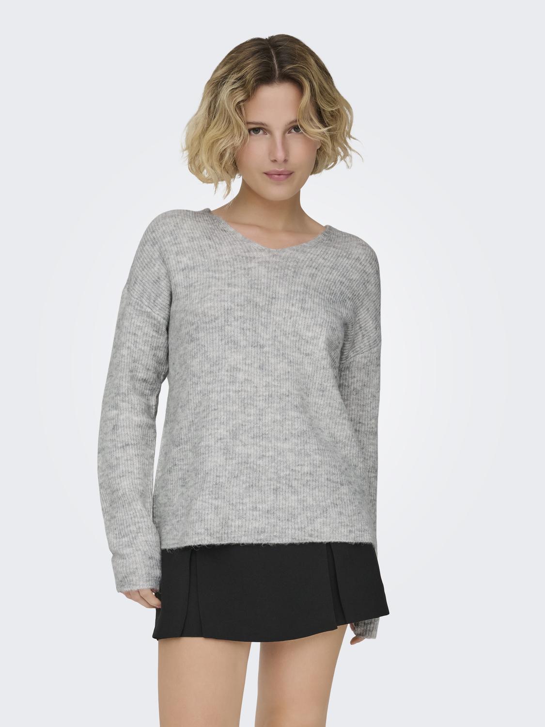 ONLCAMILLA V-NECK L/S PULLOVER KNT NOOS