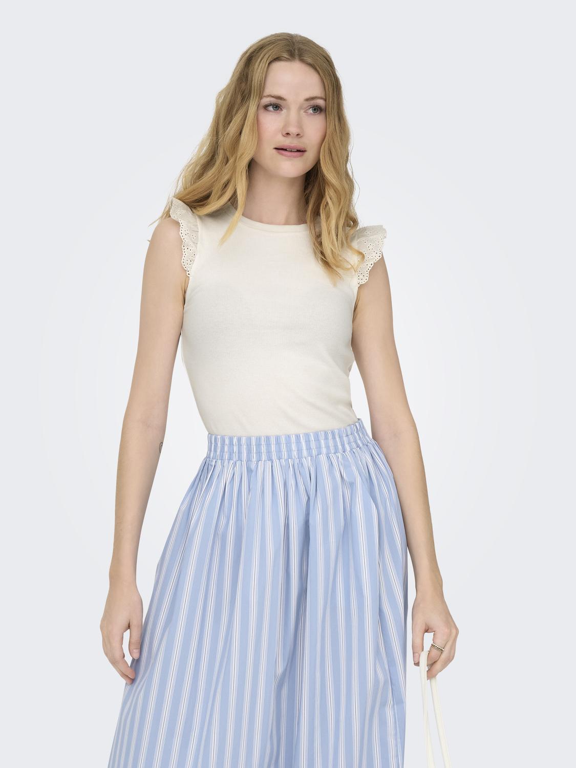 JDYSOFIA S/L FRILL TOP JRS DIA