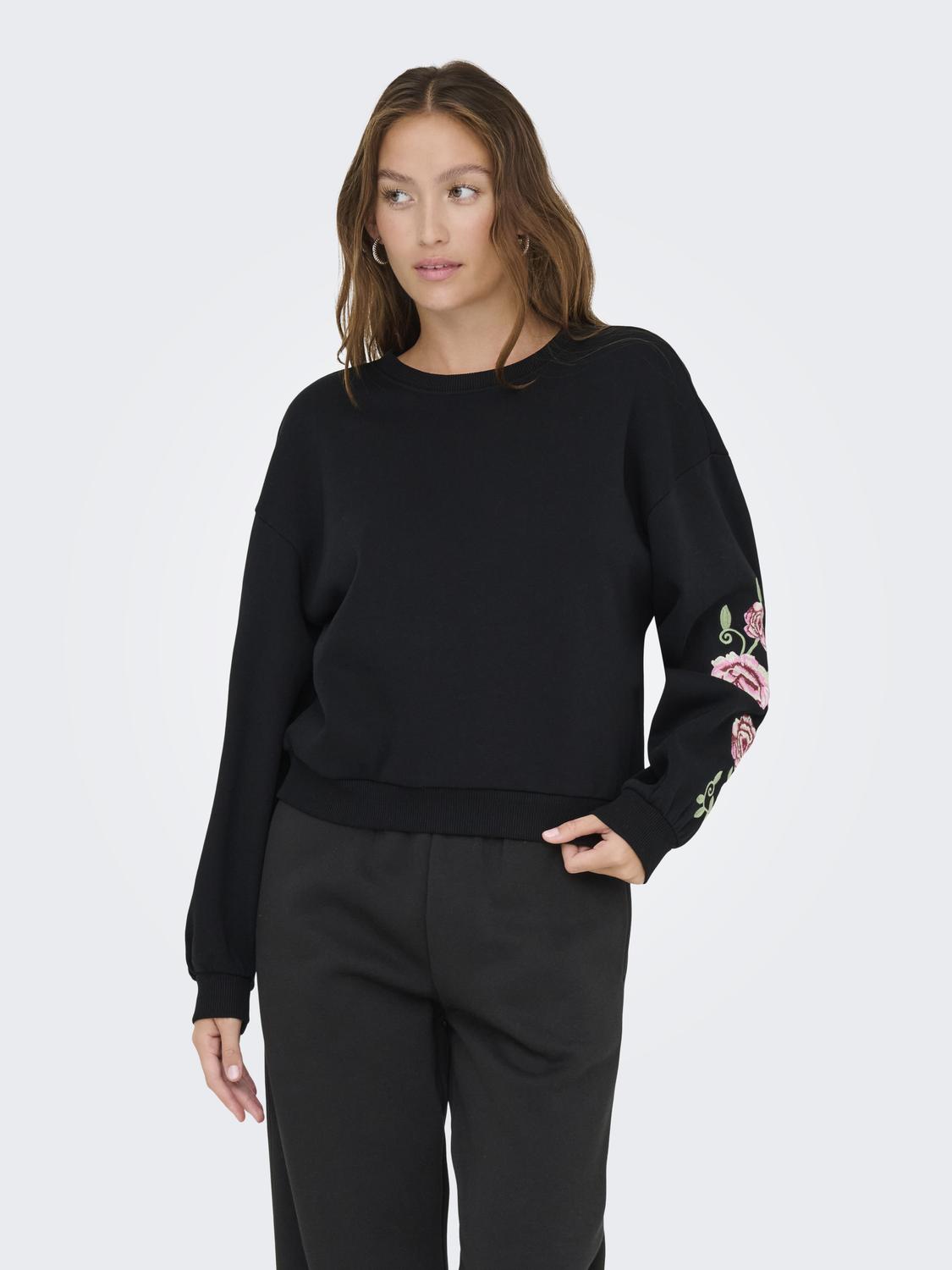 ONLBROOKLYN L/S EMBROIDERY BOX SWT