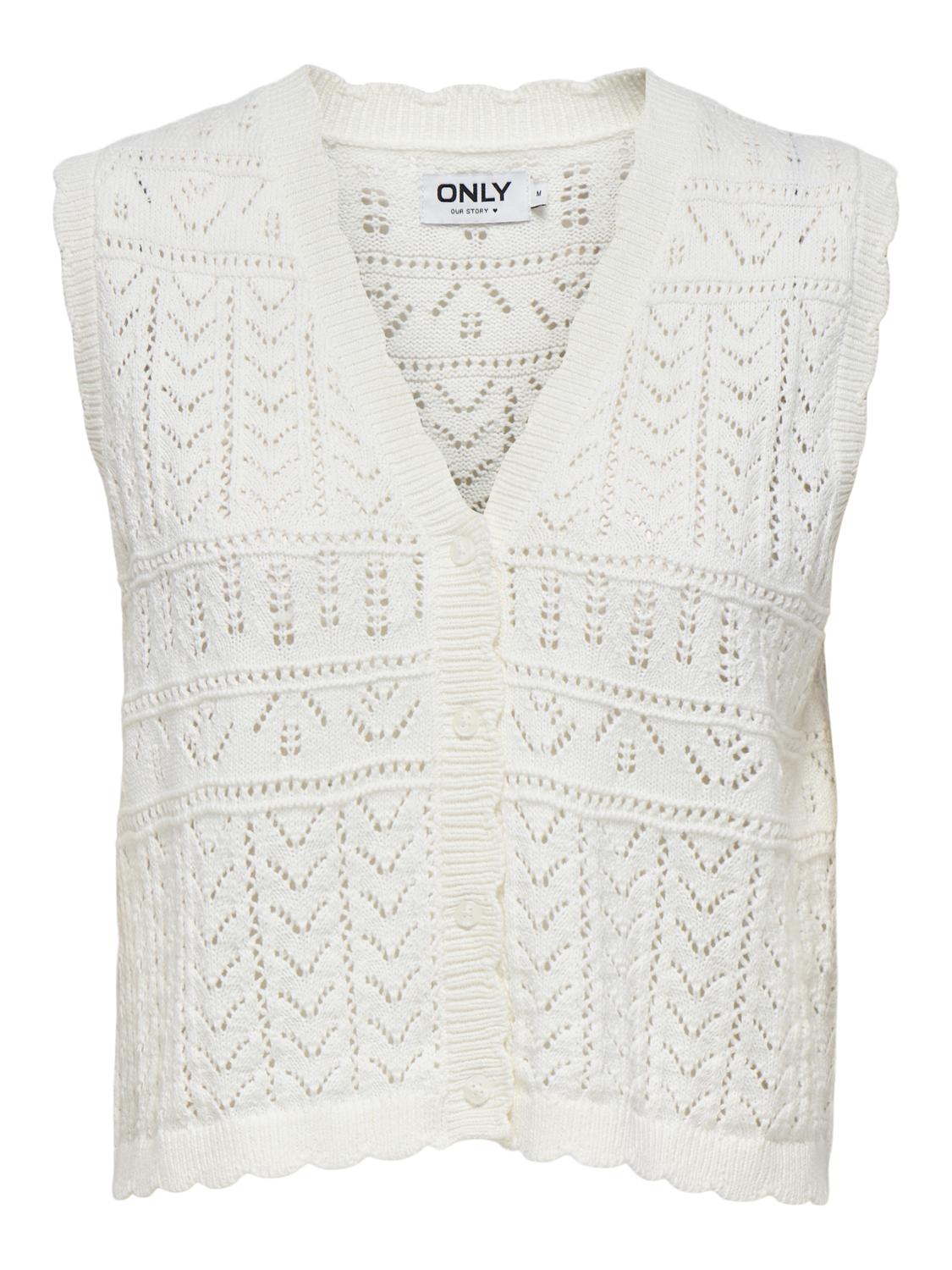 ONLIRINA Cardigan med V-hals og ribkant til forår/sommer