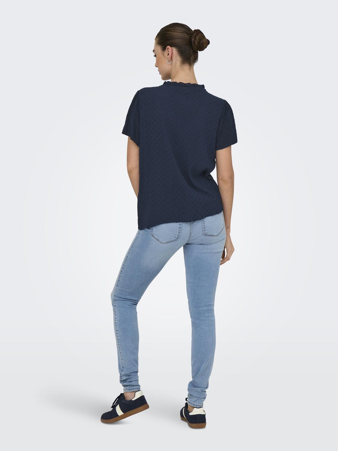 JDYLIMA LIFE S/S TOP WVN NOOS