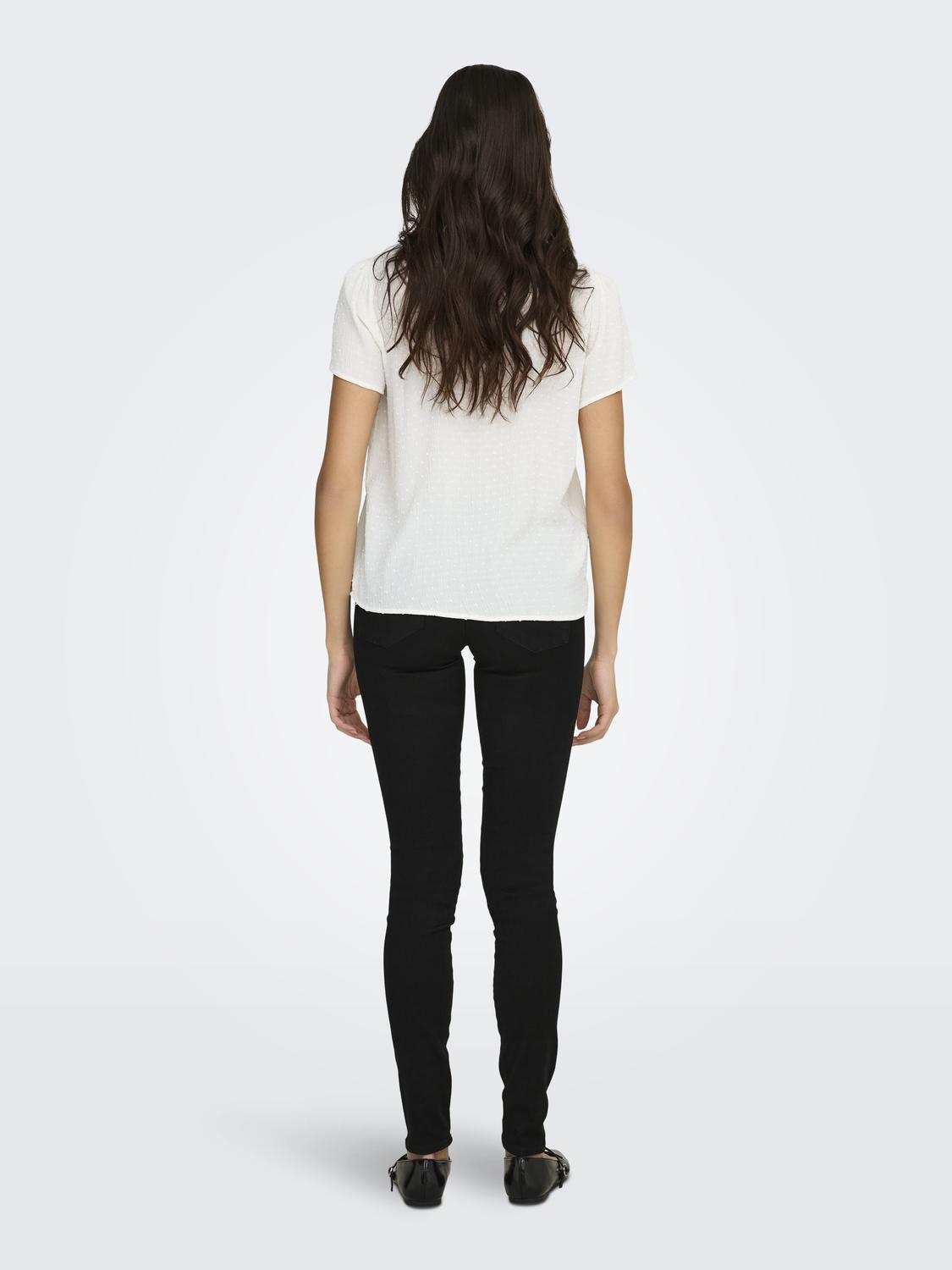 JDYLIMA LIFE S/S TOP WVN NOOS