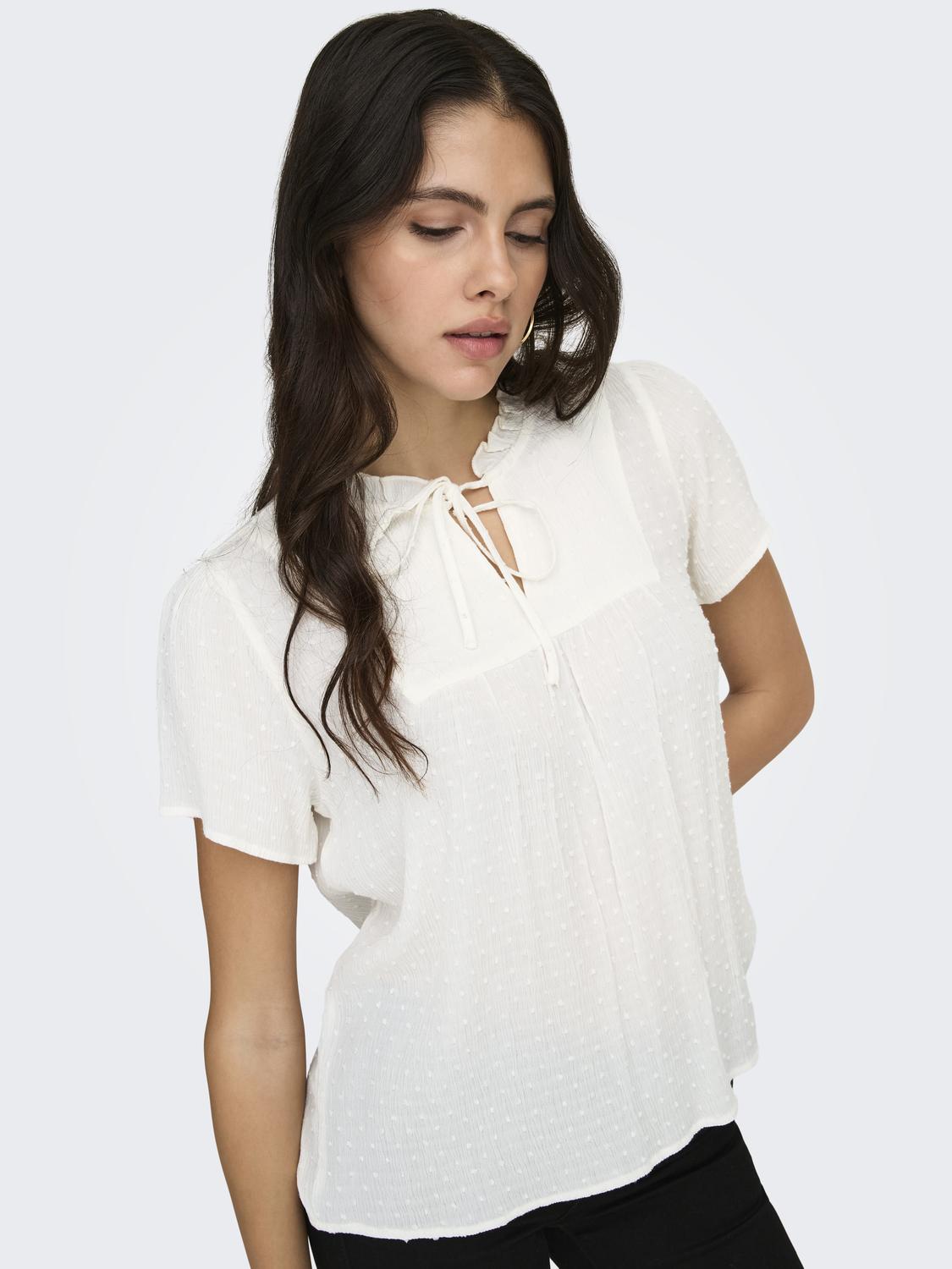 JDYLIMA LIFE S/S TOP WVN NOOS