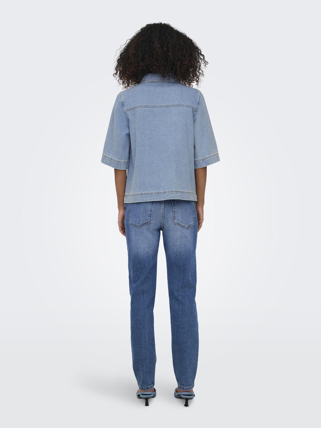 ONLBELLE S/S SHIRT DNM GUA NOOS - 2