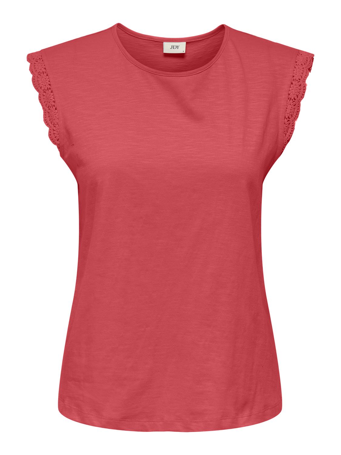 JDYSALVA LIFE S/L CROCHET TOP JRS NOOS