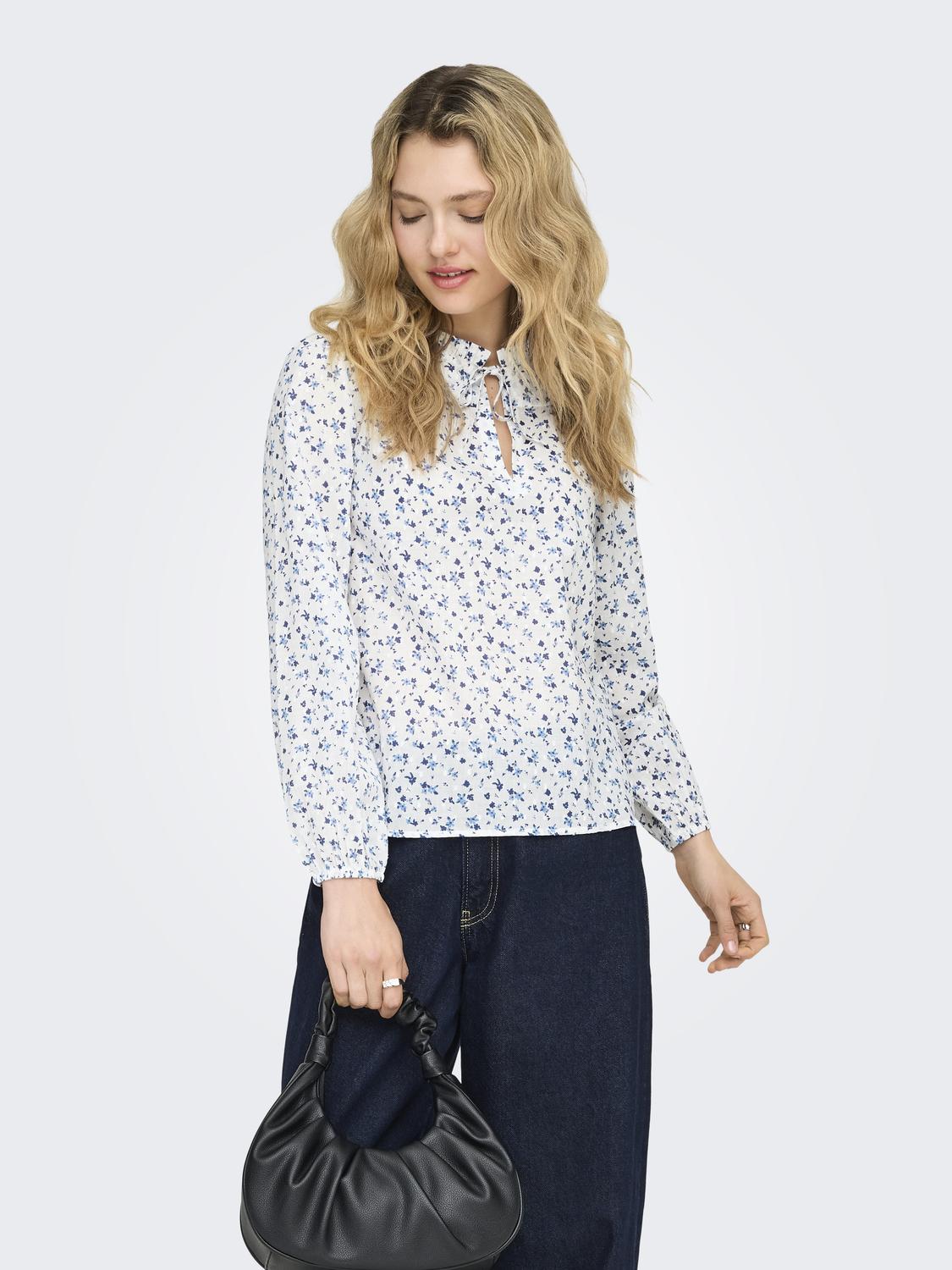ONLROANNE L/S TOP WVN NOOS