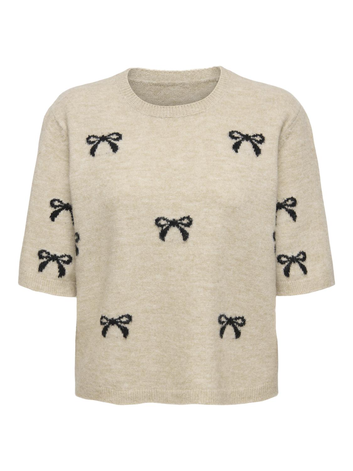 PGFREYA Se bedst muligt ud i denne Regular Fit, O-hals strikket T-shirt med korte ærmer