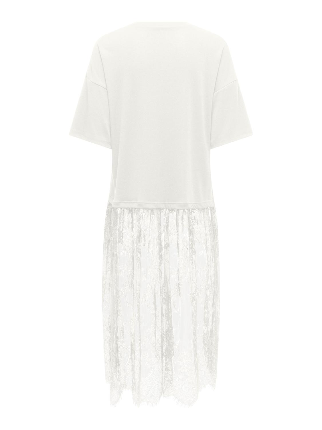 ONLTAHLIA S/S LACE DRESS TOP JRS - 2
