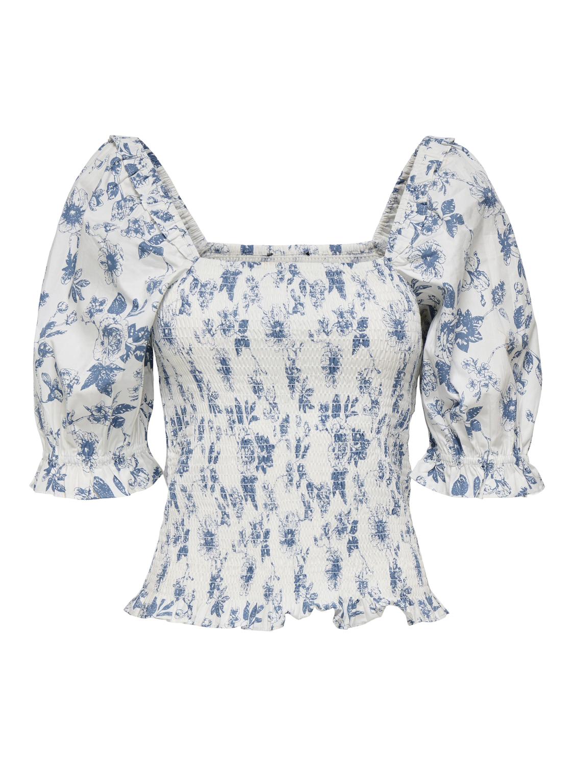 PGLOLA Feminines Smock-Top mit Regular Fit